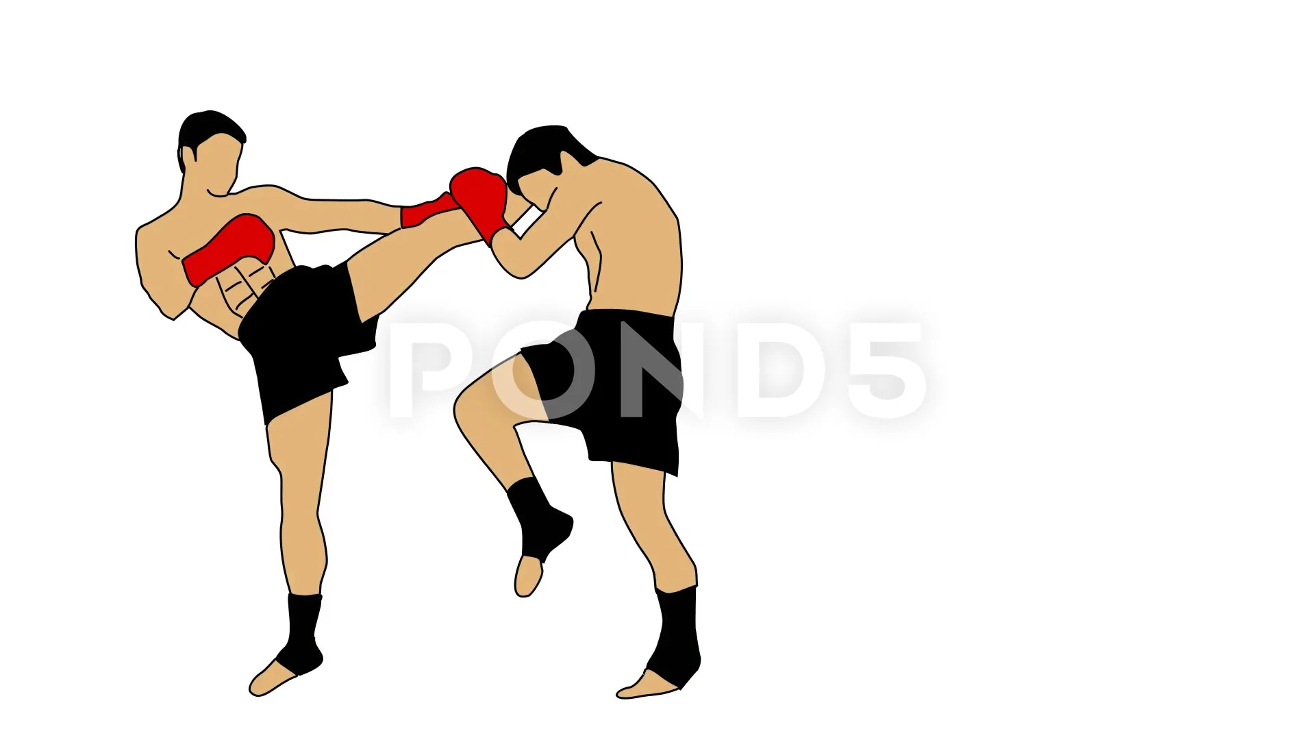 kickboxing drawings