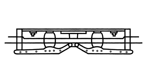 An animated drawing of a machine in the style of Leonardo da Vinci Stock Footage 119661495
