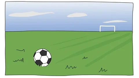 Soccer Goal Ball Drawing High-Res Vector Graphic - Getty Images