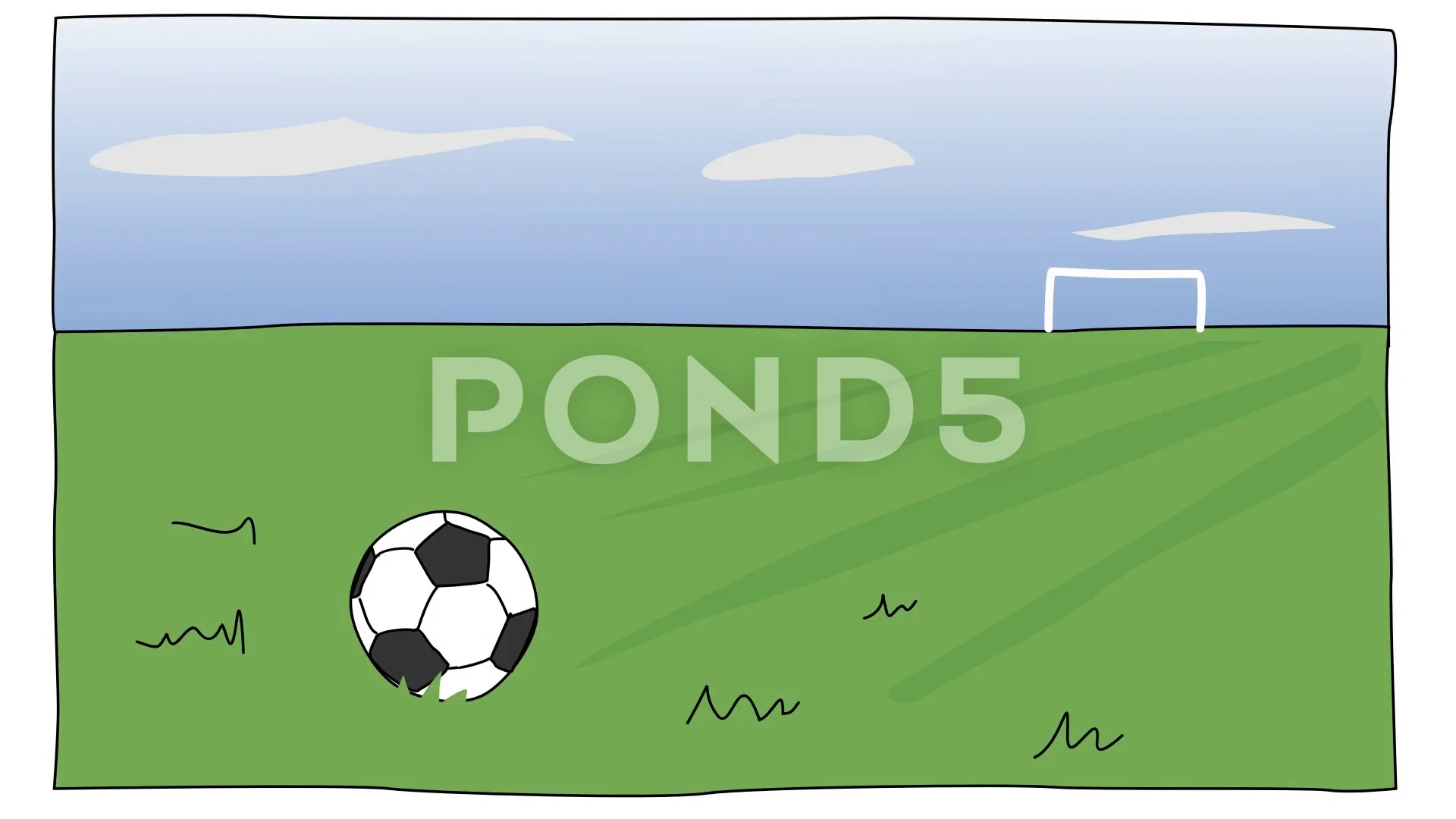 soccer goal sketch