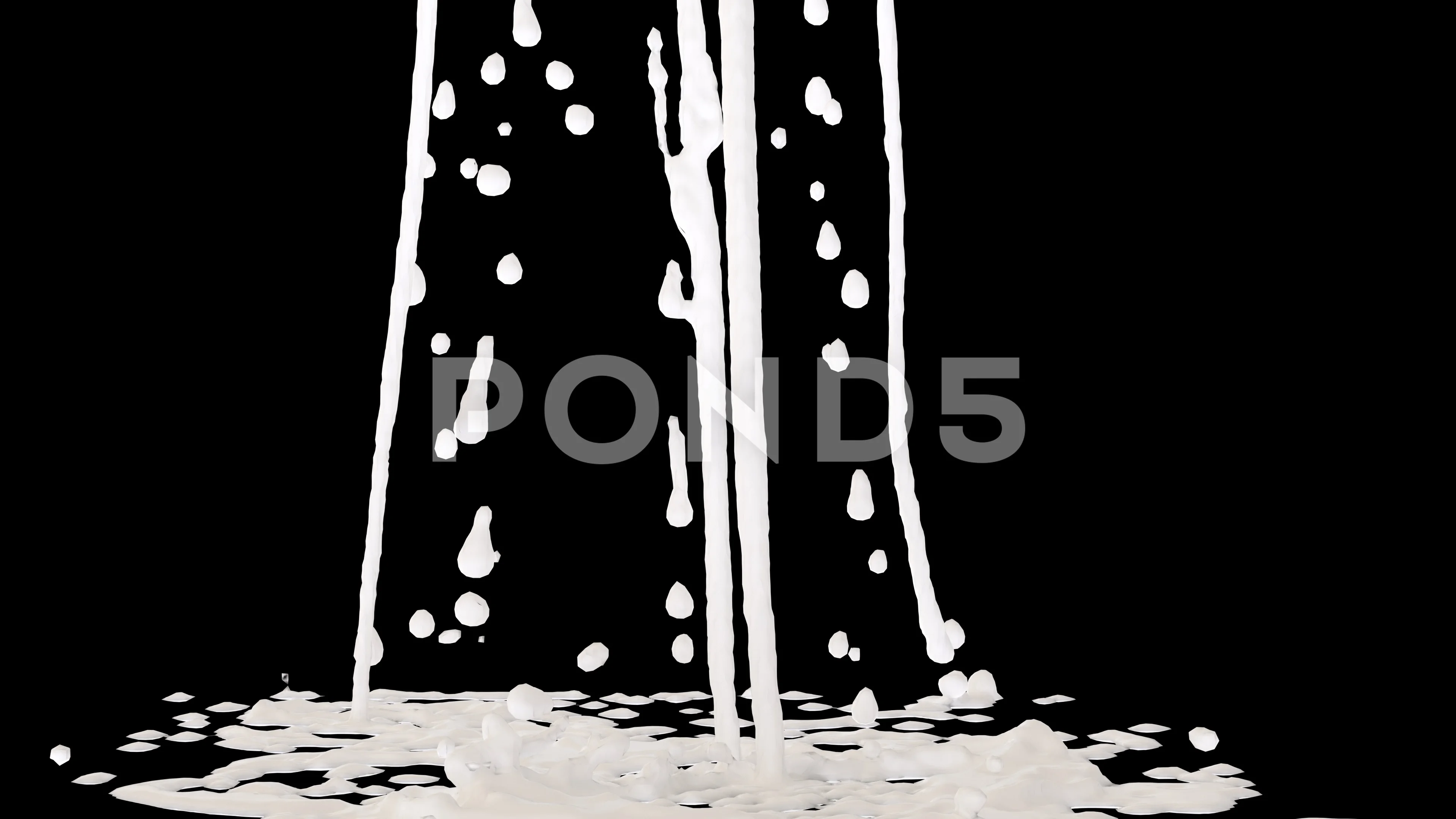 Animated pouring black oil paint against, Stock Video