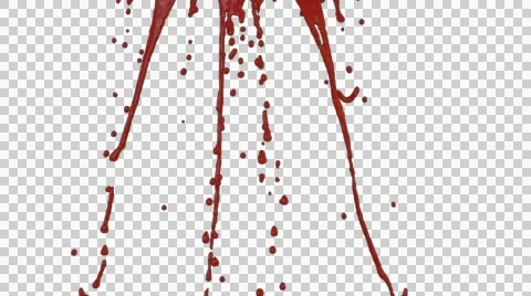 Animated dripping blood against transpar... | Stock Video | Pond5