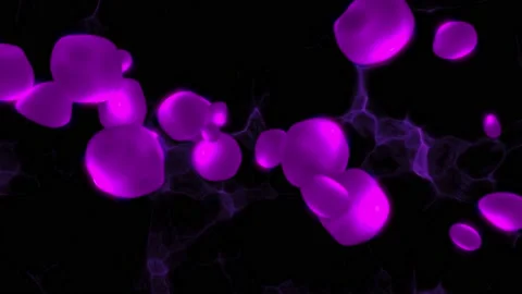 Animated drops in zero gravity 1 Stock Footage 194549552