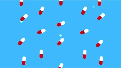 animated drug and capsule drugs treatmen... | Stock Video | Pond5