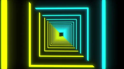 Animated Dual-Toned Square Tunnel (Loope... | Stock Video | Pond5