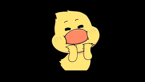 Animated Duck Clapping in Congratulations with Transparent Background Stock Footage 282778114