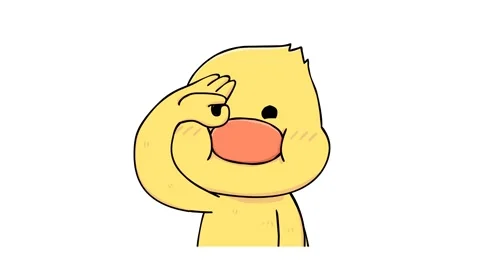 Animated Duck Making an "Okay" Gesture with White Background Stock Footage 282778057