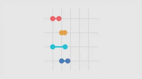 Animated dumbbell plot Video stock 278020469