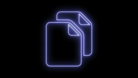 Animated duplicate file icon 4K Stock Footage 104013169