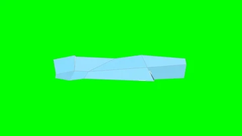 Animated Dynamic Polygonal Blue Lower Third, large, with alpha matte Stock Footage 85217520