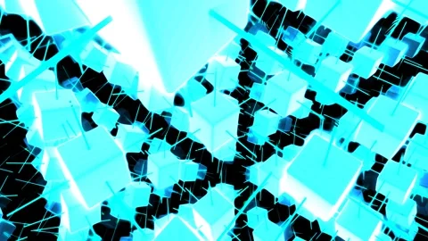 Animated Dynamic Quantum Ledger Data Visualization Stock Footage 336479164