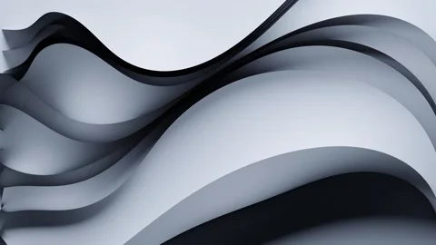 Animated, dynamically flowing gradient bands creating a smooth motion and d.. Stock Footage 293446414