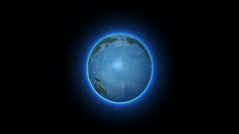 Animated Earth: Global Connection and Worldwide Communication Concept Stock Footage 318175380