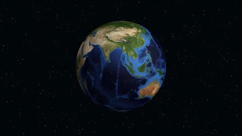 Animated Earth Zoom to Foz do Iguacu Brazil with Geographic Data Stock Footage 332894584