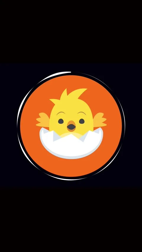Animated easter chick hatching egg adorable cute cartoon bird spring holida.. Stock Footage 321630258