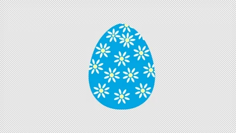 Animated Easter painted egg. Stock Footage 291060021