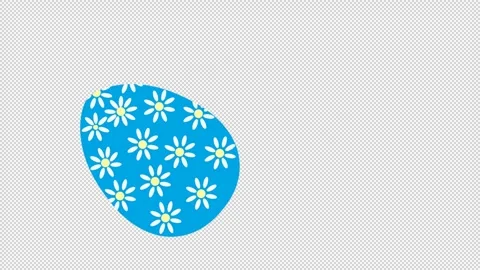 Animated Easter painted egg. Stock Footage 291060043
