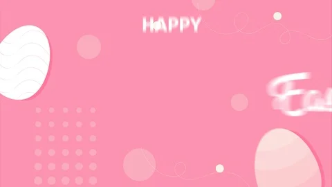 Animated easter themed background. A white egg Stock Footage 126753426