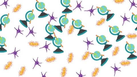 Animated Education Pattern Background with Seamless School and Learning Icons Stock Footage 346186066
