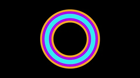 Animated Effect circle with dark background. Abstract Circle looping background Stock Footage 259104755