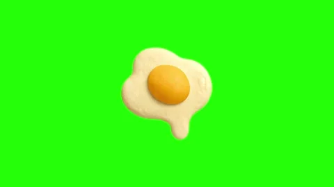 Animated Egg on Blue Screen Background Video stock 337593411
