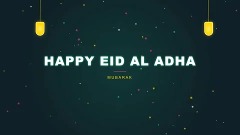 Animated Eid Al Adha Celebration Background. 스톡 동영상 334720136