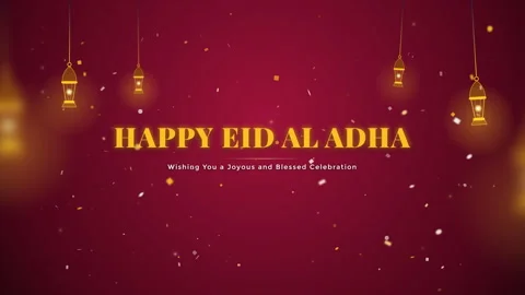 Animated Eid Al Adha Celebration Background. Video stock 335762495