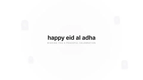 Animated Eid al Adha Celebration Greeting Card. Stockbeeldmateriaal 335796483