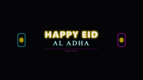 Animated Eid Al Adha Celebration Greeting Card. Vídeos de archivo 335796792