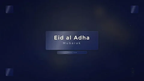 Animated Eid al Adha Muslim Celebration. Vídeos de archivo 335556946