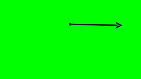 Animated Elastic Stroke Arrow Green Screen Motion Overlay Stock-Footage 347447680