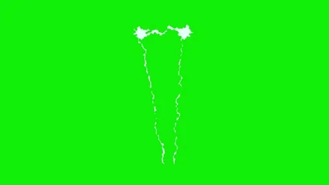 Animated Electric Effects Green Screen VFX  Lightning Surge, Electronic Overlay Stock Footage 318887064