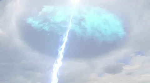 Animated electric lightning thunderbolt passing through water Vídeos de archivo 67555223