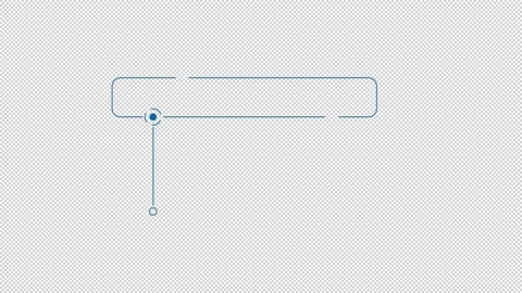 Animated element of infographics - rectangular callout box with line below Stock Footage 322121586