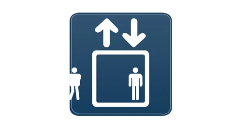 Animated Elevator Graphic Stock Footage 46903855