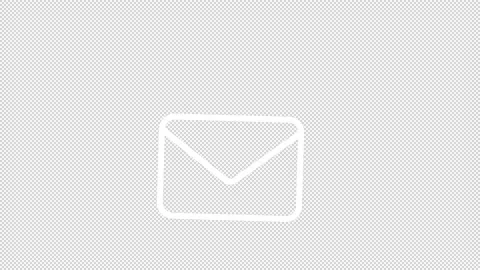 Animated email white line icon Stock Footage 232334769