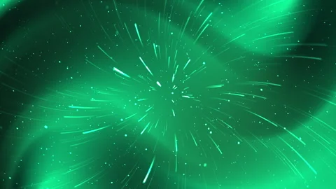 Animated Emerald space green black gradient background with bright white star Stock Footage 346380359
