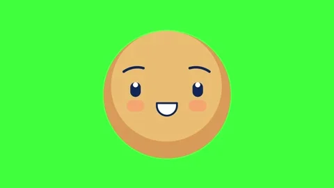 Animated Emoji Amazed Face Infinite loop... | Stock Video | Pond5