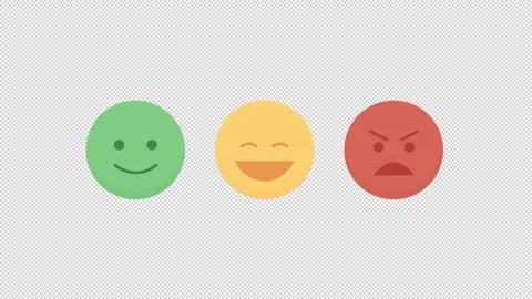 Animated emoticons elements Stock Footage 227689591