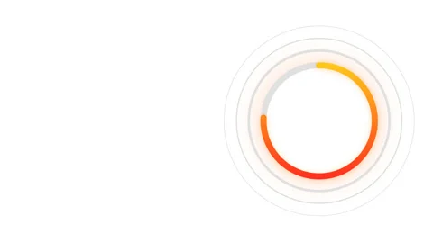 Animated empty circle infographic elements, Market data analysis Stock Footage 322961387