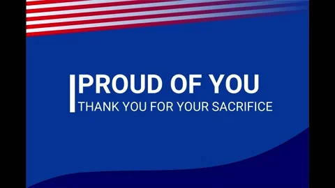 Animated end screen with america flag color Stock Footage 234094860