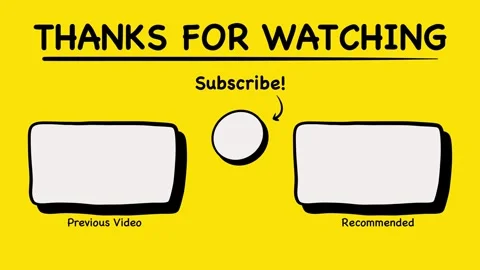 Animated end screen in Doodle Art Style. Suitable for kids content Stock-Footage 259690359