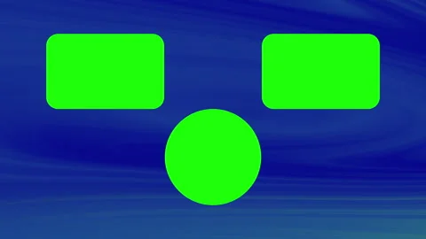 Animated End Screen Template with Placeholders Stockbeeldmateriaal 341988896