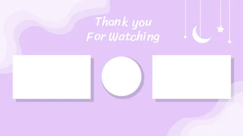 Animated End screen. Thank you animation, thank you for watching, end cards Vidéo 229396904