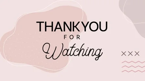 Animated end screen with Thank You for Watching text. Stock Footage 302546016