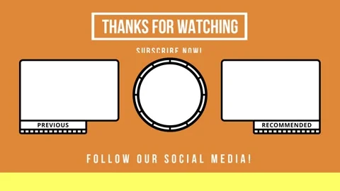 Animated End Screen video Stock Footage 161877320