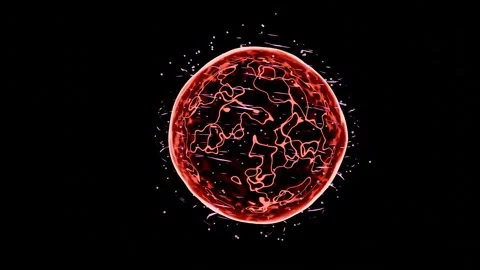 Animated Energy Sphere Stock Footage 284816031