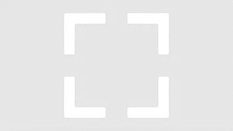 Animated enlarge white line ui icon. Stock Footage 230971707