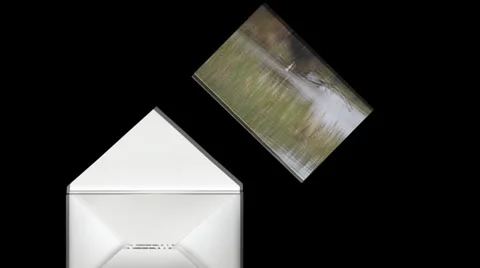 Animated Envelope Invitation (Lake Scene) Stock Footage 33711891
