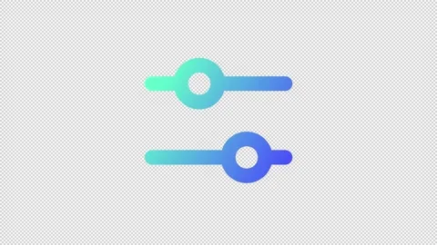Animated equalizer gradient ui icon Stock Footage 219617749